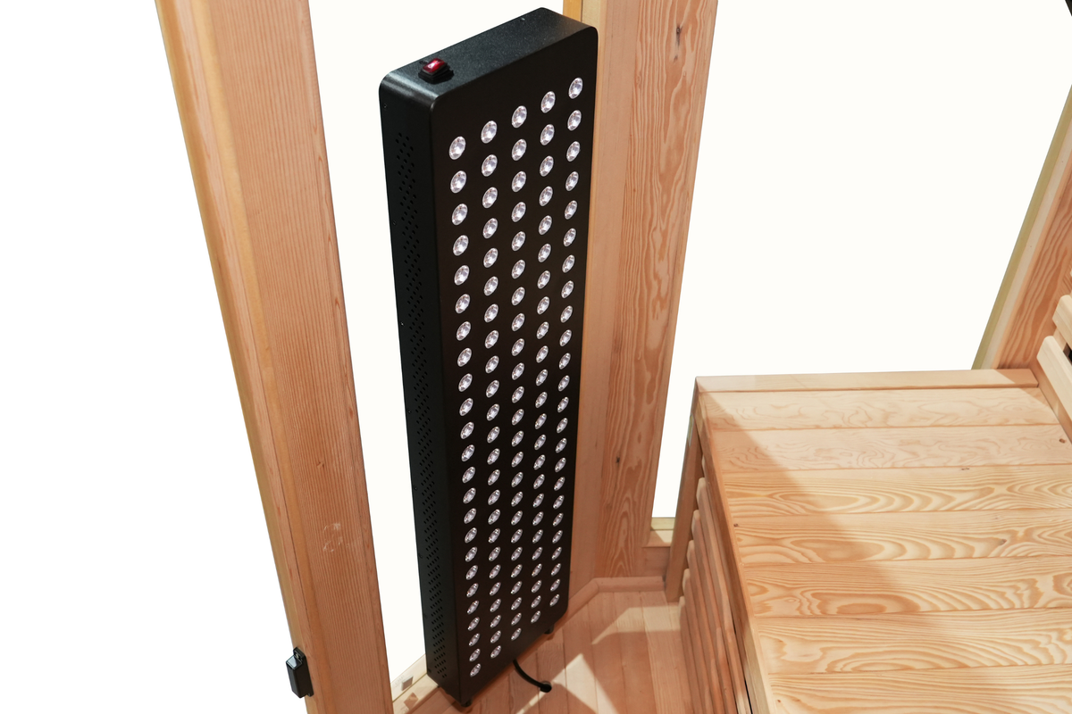 Blisspod Vienna RED 4–5 Person Full-Spectrum Infrared Corner Sauna