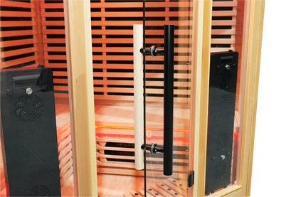 Blisspod Vienna RED 4–5 Person Full-Spectrum Infrared Corner Sauna
