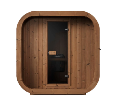 Mr. Steam Cubist Outdoor Sauna Room with 9 kW Heater & Control