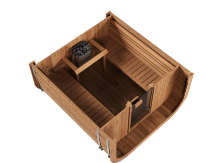 Mr. Steam Cubist Outdoor Sauna Room with 9 kW Heater & Control