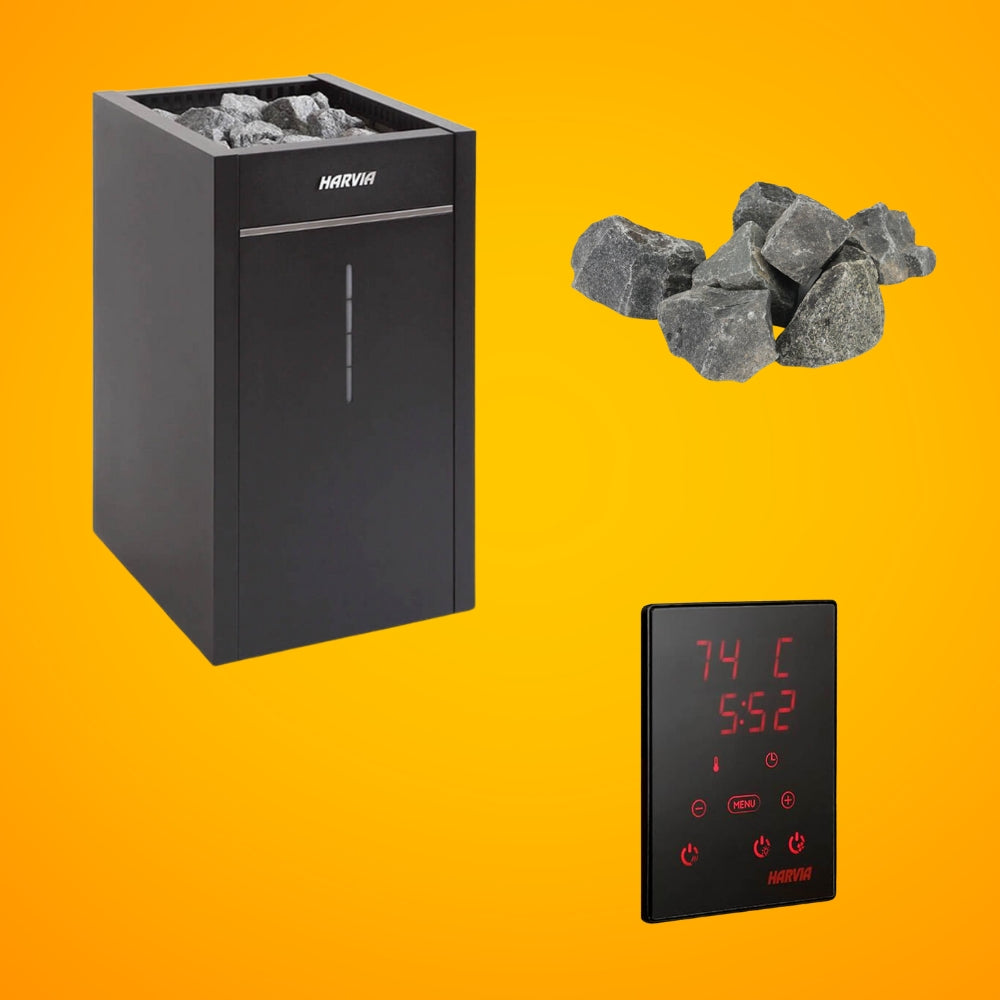 Harvia Virta UL Certified Electric Sauna Heater With Digital Xenio Control Panel And WiFi Remote Control [HL60/80/90/110E] (SAK67385)